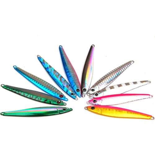 5PCS Deep Sea Fishing Metal Jigging Jigbait Spoon Lure Spoon Hook Baits 35g/9cm Bass Saltwater River LAKE Ocean Beach