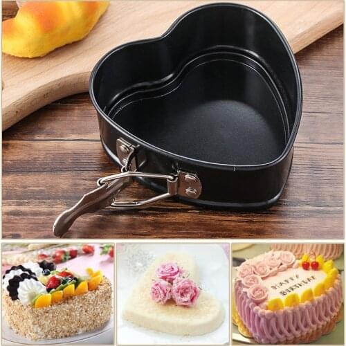 Non-Stick Cake Baking Pan Pastry Tools Cheesecake Muffin Cake Pans Removable Bottom Mousse Bread Mold Pull Buckle Baking Tray