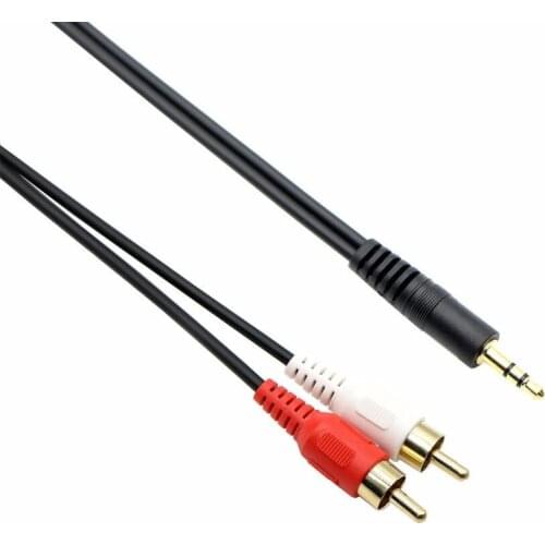 3.5mm Stereo Male to 2RCA Male (Right and Left) RCA Audio Cable