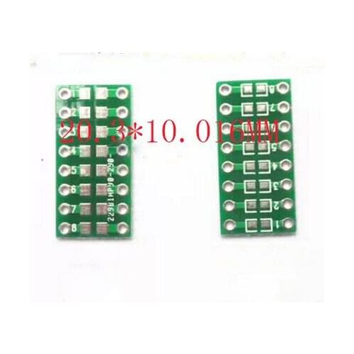 Free shipping SMT to DIP 0805 0603 0402 SMT to DIP Capacitor Resistance LED SMT transfer board