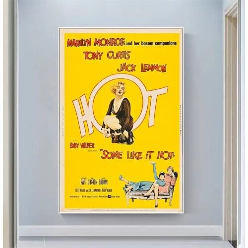 CP1154 Some Like it Hot Classic Hot Movie Print Silk Fabric Poster Indoor Wall Art Decor Gift
