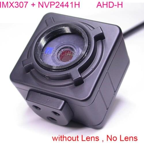 Box style camera AHD-H 1/2.8" SONY STARVIS IMX307 CMOS + NVP2441 built-in IRCut filter OSD cable (optional Lens)