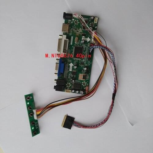 M.NT68676 HDMI VGA LED LCD DVI Controller board display for 15.6" LP156WH4(TL)(N1)/(TL)(N2) 1366X768 40pin cable card