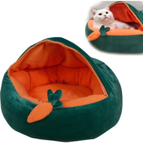 Cabin Round Donut Cat and Dog Cushion Bed, 23in Pet Bed and Round Snuggery Hooded Dog Blanket Bed for Dogs and Cats
