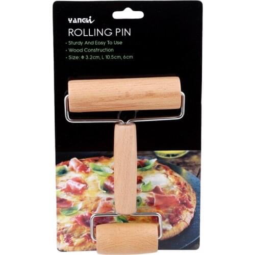 Kitchen Gadget Cooking Tools Wood Pastry Pizza Roller Handdle Rolling Pin Kitchen Dining Bar Bakeware Rolling Pins