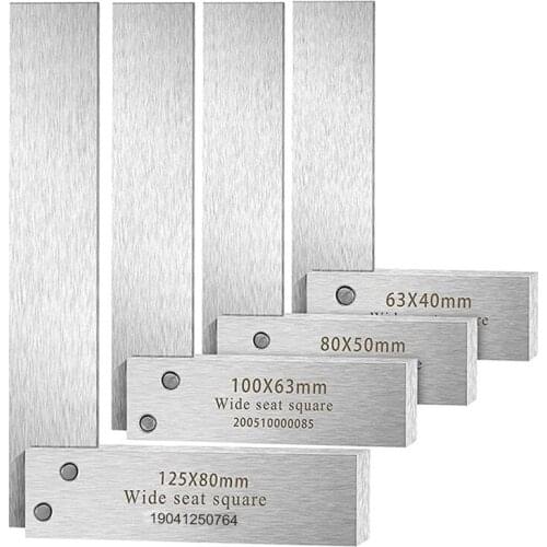 Machinist Square Set,2Inch,3Inch,4Inch & 6Inch Squares Machinist Square Mechanical Engineer Square,Wide Base Square Tool