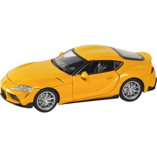 1:32 New Arrival Toyota Supra Pull Back Car Diecast Car Metal Model Toy with Sound and Light Vehicle Car Model Kids Car V229