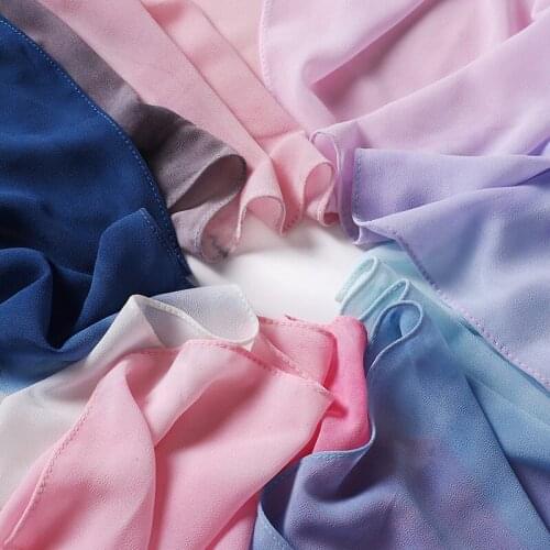 Wholesale Tie-Dye Printed Chiffon Hijab Scarf Women Muslim Scarves Popular Shawl Bandana Turban New Style 58 Color