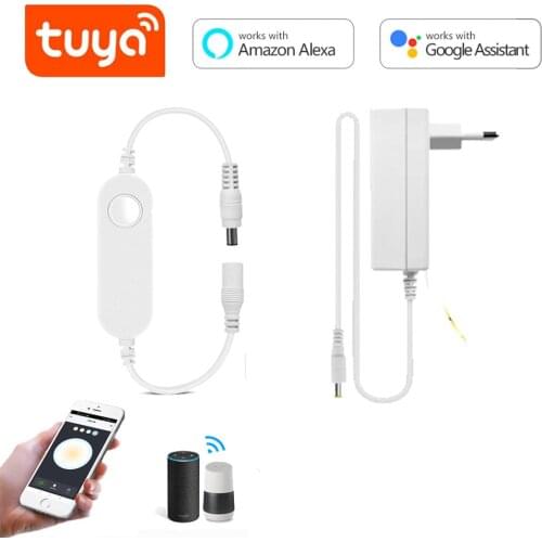 WIFI Remote Controller Tuya Smart Home Alexa Google Home LED Strip Accessory Power Supply For LED Lights 5050 2835 Tape Lamp