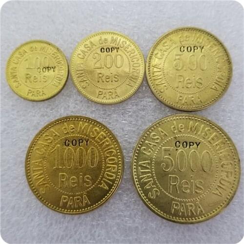 Misericordia Leper Colony Brazil 1920 Rare Complete Set Copy Coin commemorative coins-replica coins medal coins collectibles