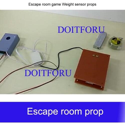 Escape room prop Weight Sensor Prop put the object with correct weight on the sensor to open 12V magnet lock secret chamber room
