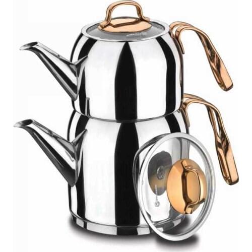 Korkmaz Steel Rosanna Tea can set A192