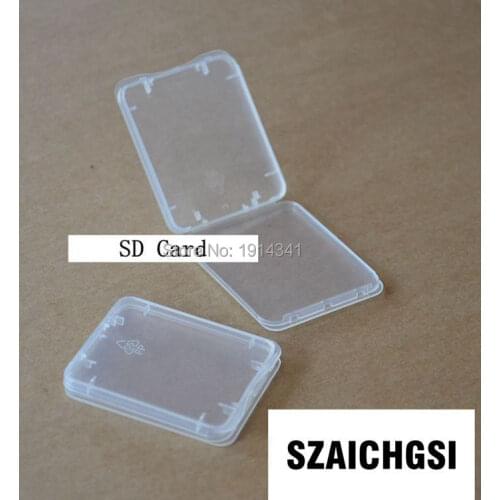 SZAICHGSI CF TF XD SD Card Plastic Case box new arrival good quality by fast shipping wholesale 5000pcs/lot