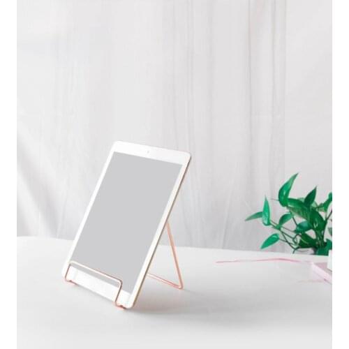 Creative Geometric Storage Rack Simple Wrought Iron Organizer Book Stand Holder