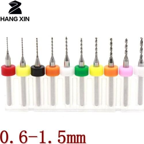 HANGXIN 0.6-1.5mm Tungsten Carbide PCB Drill Wood Hardware Jewelry Drilling Power Tools Drill Router Accessories