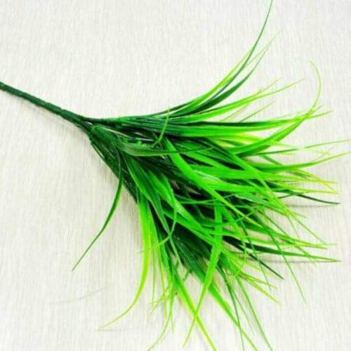 1Pcs 29x12cm green grass artificial plant plastic flower simulation grass plant decoration office home garden etc