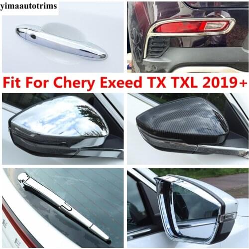 Rearview Mirror Rear Fog Light Lamp Window Rain Wiper Arm Handle Cover Trim Accessories For Chery Exeed TX TXL 2019 2020 2021
