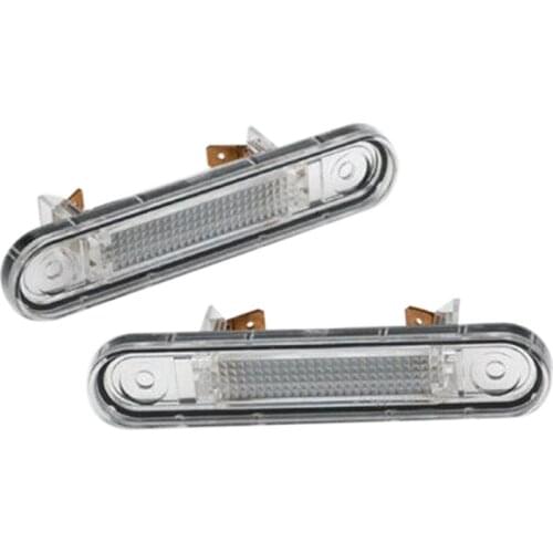 1 Pair LED License Plate Light for Mercedes-Benz W124 W201 W202 Car License Plate Light