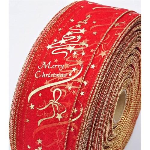 2Meter 60MM Glitter Organza Ribbon Xmas Tree Ornament For Christmas Gift Wrapping Christmas Decoration For Home