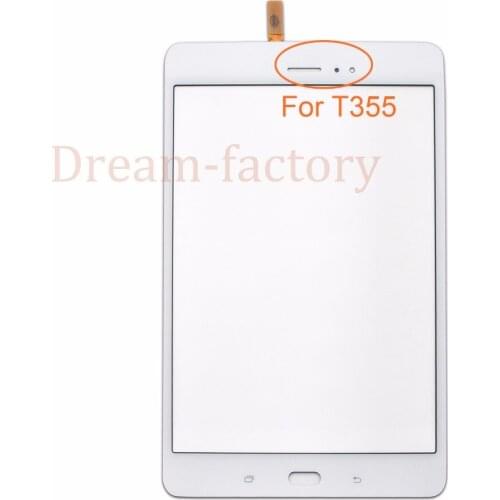 50PCS Touch Panel Screen Digitizer Sensor Glass Lens with Adhesive For Samsung Galaxy Tab A 8.0 T355 T350 SM-T355 SM-T350