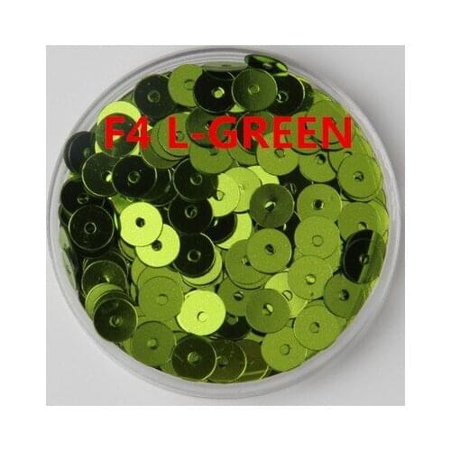 60g/lot 6mm Flat Round Sequins For Craft Bolsa DIY Accessories Light Green Confetti Spangles