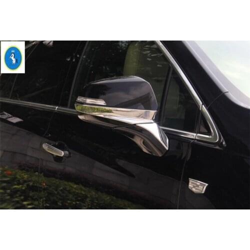 Yimaautotrims Door Side Wing Rearview Mirror Case Side Mirror Chrome Cover Trim 4 Pcs Fit For Cadillac XT5 2016 - 2020 ABS