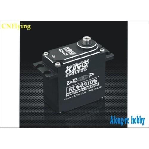 FREE SHIPPING - bruhless motor servo kingmax BLS4510S--92g 45kg,digital servo steel gears waterproof servo metal gears