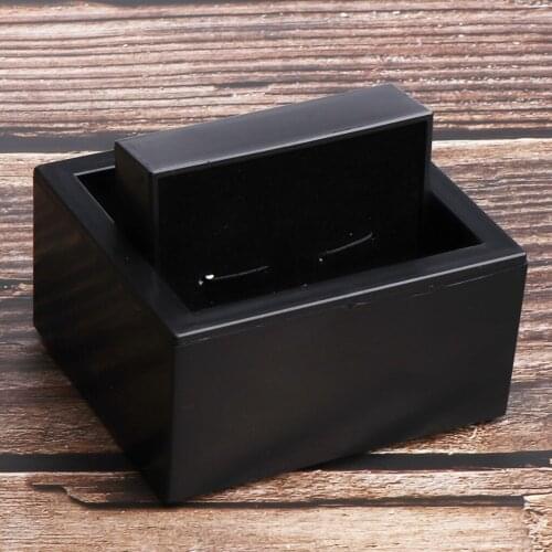 Groom Groomsmen Christmas Gift Box Black Swivel Cufflinks Case Holder