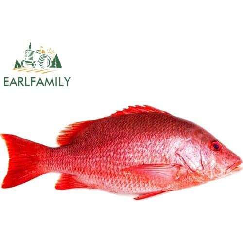 EARLFAMILY 13cm x 5.3cm For Redfish Motorcycle Car Bumper Stickers Vinyl Decal Waterproof Windshield Sunscreen Occlusion Scratch