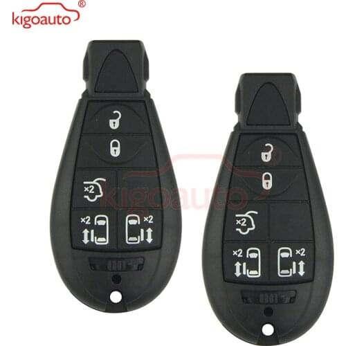 Kigoauto 2pcs #9 05026197AD for Chrysler Caliber Journey Grand Cherokee Voyager European model Fobik key 5 button 434Mhz