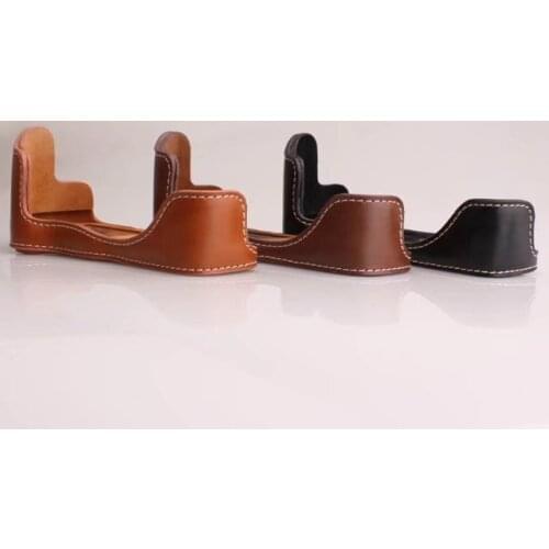 Camera Leather Case Cover For Canon M6 E0SM6 EOSM6II M6II EF M6IIHalf Body Bottom Covers Black/Brown/Coffee