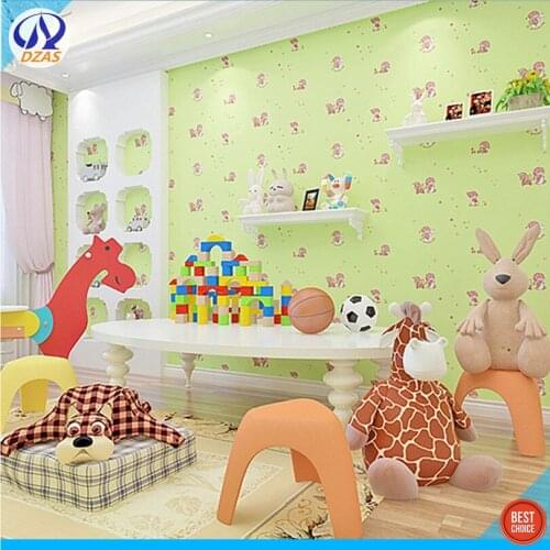 Little cute hildrens room cartoon fantasy background wallpaper nonwoven bedroom DZAS-CJ wallpaper roll