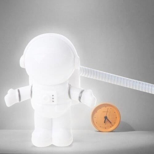 USB Astronaut Powered Mini LED White Night Light Lamp Bulb for Laptop PC Reading 1XCC
