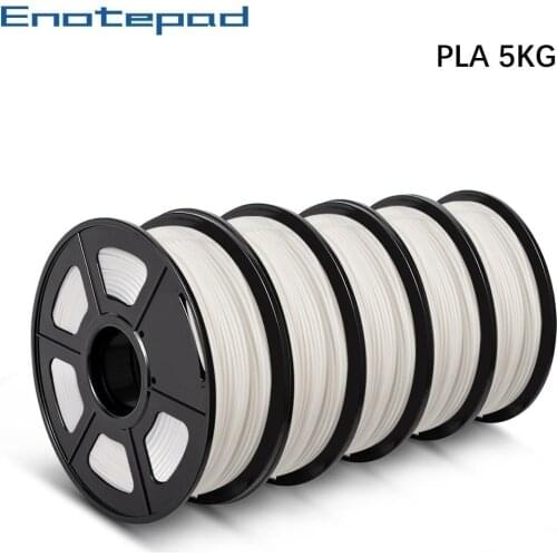 Enotepad PLA 3D Printer Filament 5/10rolls 1.75MM 1kg/2.2lbs Eco-Friendly Non-toxic Material For Printing Design Samples