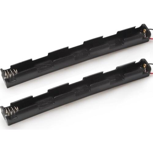 Wholesale 20PCS Plastic AA 4.5V Long Battery Case Holder With Wire Without Cover No Switch For 3 AA Batteries