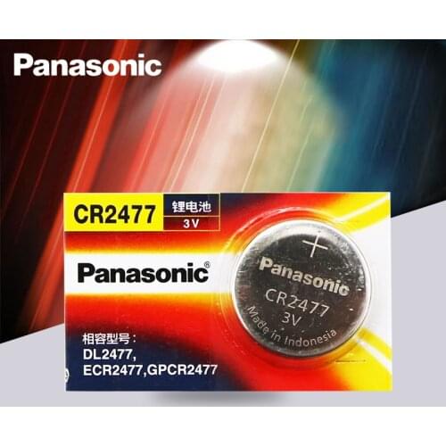 Panasonic CR2477 3V CR 2477 High Performance High Temperature Resistant Button Coin Battery Cell Batteries Card pac