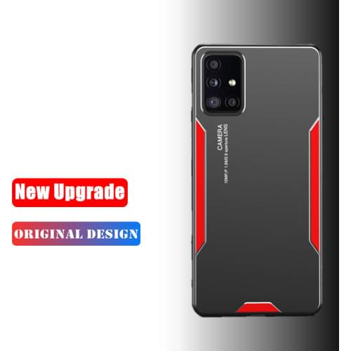 Anti Shock TPU Coque For Samsung Galaxy A51 A71 A52 A72 ShockProof Aluminum Metal Soft Silicone Back Cover Shell Armor Cases