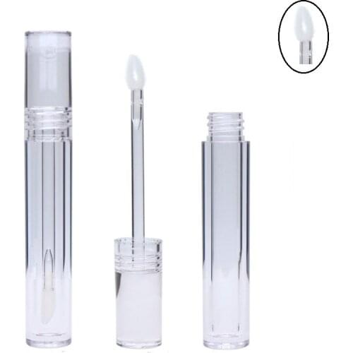 Empty Clear 5ML Cosmetic Lip Gloss Packaging Container PETG Lip Glaze Bottle Transparent Lipgloss Tube with Wand 10/30pcs