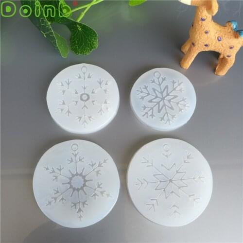 Snowflake Silicone Mold Fondant Cake Sugarcraft Biscuit 3D Wedding Cake Decorating Tools Epoxy Resin Molds for Jewelry