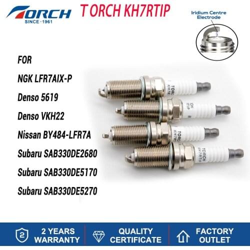Candles Replace for NGK LFR7AIX-P China Original TORCH Iridium Platinum Spark Plug KH7RTIP Alternative Ignition Auto Parts
