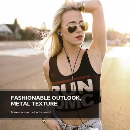 AWEI Z1 Double Moving Magnetic Subwoofer Universal Wire Control Earphone