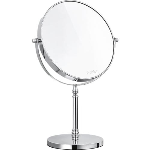 Frcolor 8 Inch 10X Magnifying Mirror 360°Rotation Tabletop Cosmatic Mirror Makeup VIP Dropshipping for Bathroom Home A35
