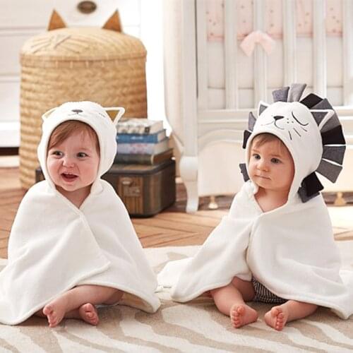 1pc 78*58cm Baby Blanket Cotton Newborn Baby Bath Towel Unisex Cartoon Animal Plush Receiving Blanket Sleeping Wrap Baby Toys