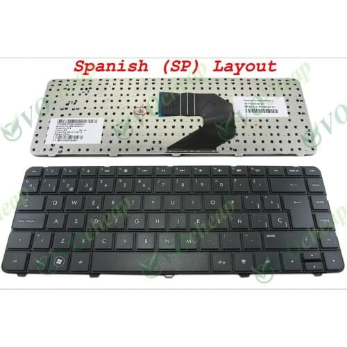 100% Genuine New Laptop keyboard for HP Pavilion G4 G4-1000 G6 G6-1000 Presario CQ43 CQ57 430 630S Black Spanish SP AER15P00010