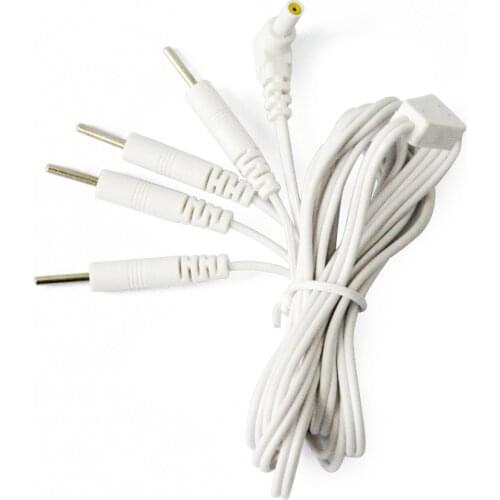 1000 Pcs Replacement Jack DC Head 2.35mm Electrode Lead Wires Connector Cables Connect Physiotherapy Machine or TENS 7000 Unit