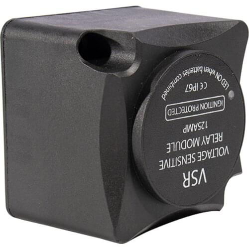 12V Dual-Battery Smarts Isolator Voltage Sensitives Relay Smart 140-Amp Voltage Sensitive Split Charge Relay