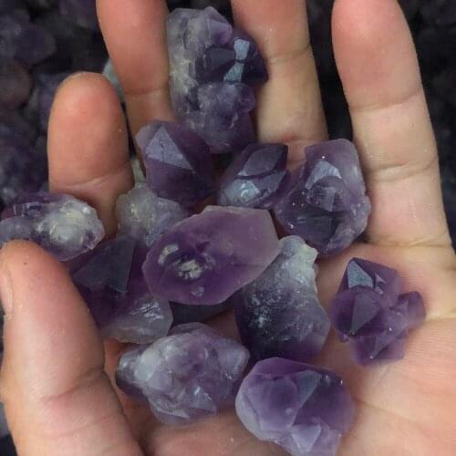 200g 100% natural Uruguay amethyst crystal polishing for reiki quartz veins