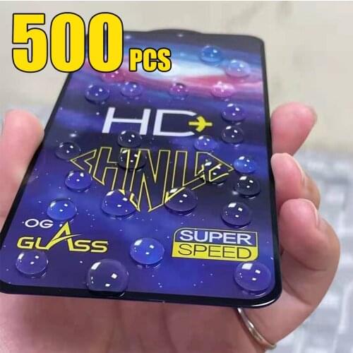 500pcs Tempered Glass OG Super Speed Curved Screen Protector Guard Film For iPhone 12 Mini 11 Pro Max XS XR X 8 7 6 6S Plus SE