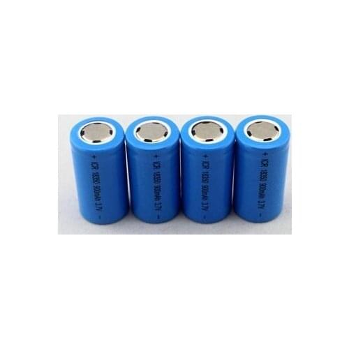 Free ship 4pcs/lot 3.7v 18350 900mAh rechargeable lithium battery