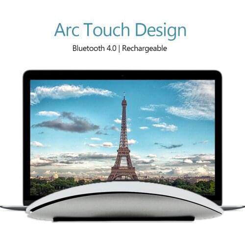 Bluetooth 5.0 Wireless Mouse Magic Arc Touch 1600 DPI Ultra Thin Rechargeable Computer Mice For Apple Macbook